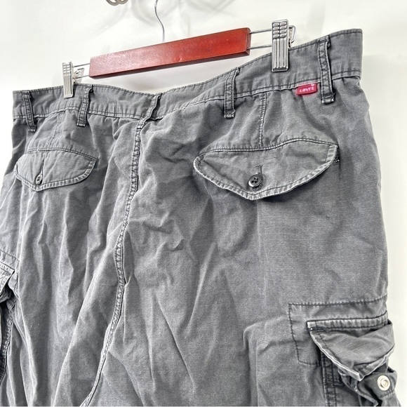 LEVI STRAUSS Men's Gray Ripstop Cargo Shorts Waist Size 42 - Picture 8 of 13